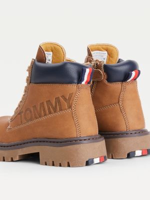 tommy hilfiger cleated chunky sole mules