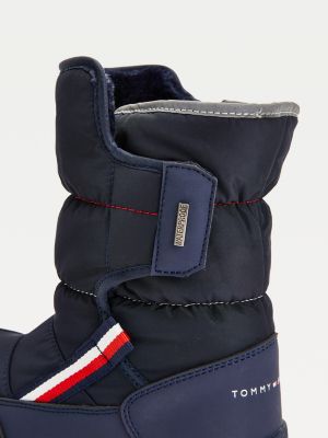 Signature Webbing Padded Snow Boots | BLUE | Tommy Hilfiger