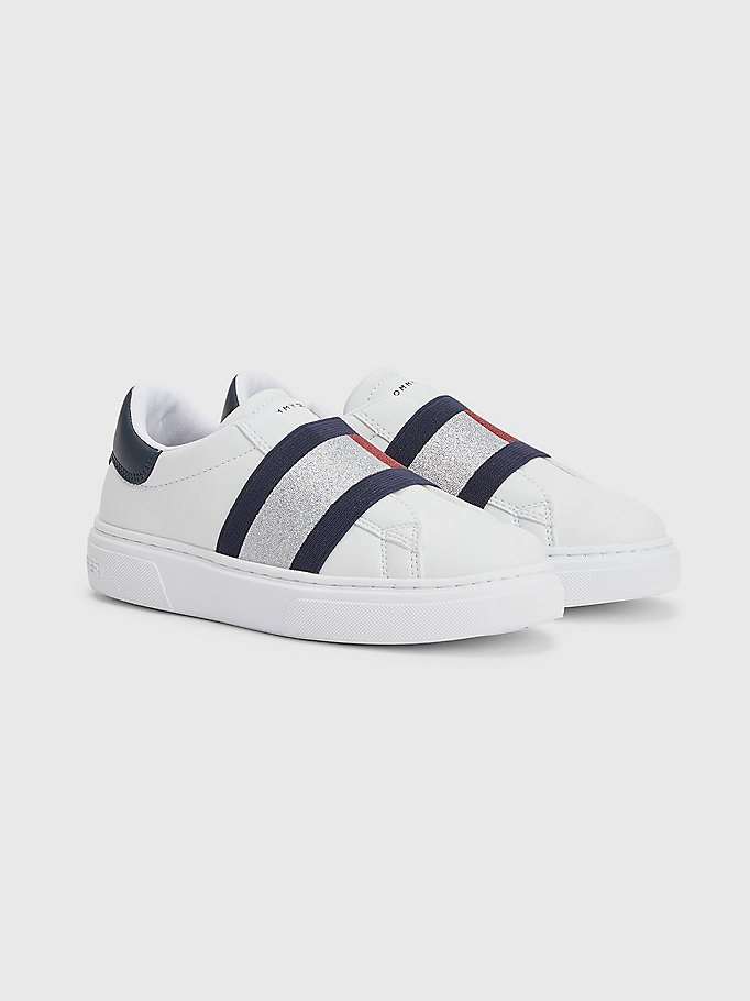 Tommy Hilfiger Bambina Scarpe Sneakers Sneakers con glitter Sneakers con bandiera in glitter 