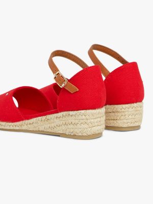 Tommy hilfiger red clearance wedge sandals