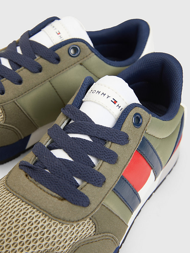 green flag low-top lace-up trainers for boys tommy hilfiger
