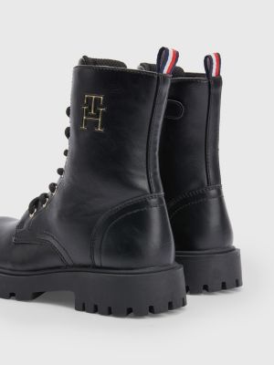 tommy hilfiger suede lace up boots