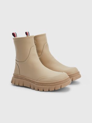 God type Vertolking Enkellaars met profielzool | BEIGE | Tommy Hilfiger