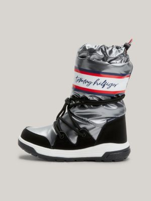 Tommy hilfiger hotsell silver boots