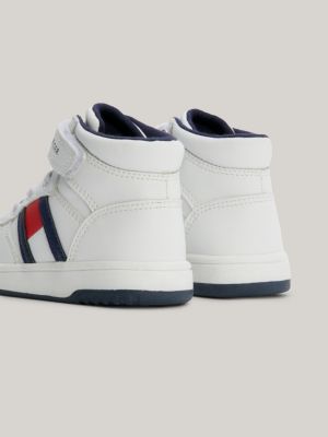 And Hook Trainers | | Tommy Hilfiger Loop Lace-Up White High-Top
