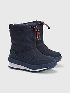 blue toggle cord snow boots for boys tommy hilfiger