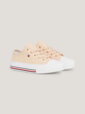 Tommy hilfiger rose gold sales trainers