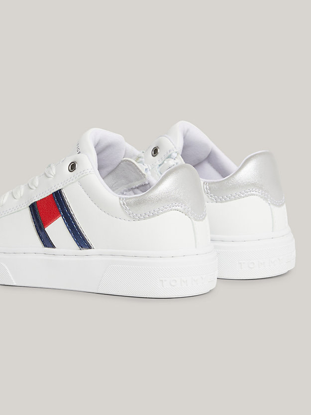 Flag Lace-Up Trainers | WHITE | Tommy Hilfiger