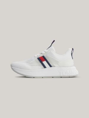 Mesh Flag Lace Up Trainers White Tommy Hilfiger