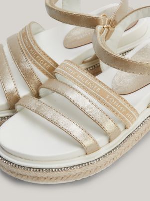 Tommy hilfiger gold discount sandals