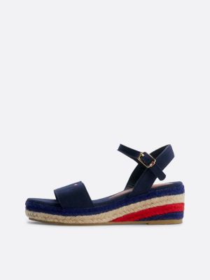 Blue wedge hot sale sandal