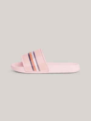 Tommy hilfiger slides on sale pink