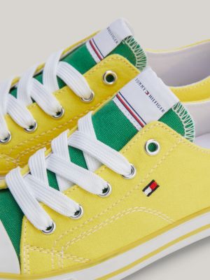 Yellow tommy sales hilfiger shoes