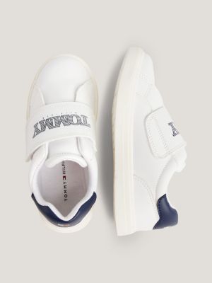 Klettverschluss-Sneaker mit Logo | WeiÃ | Tommy Hilfiger