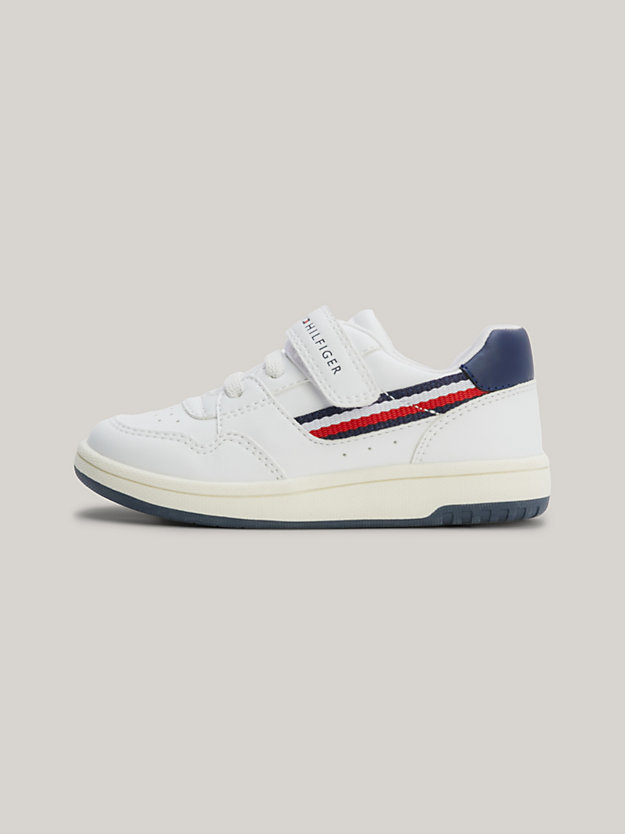 Signature Tape Hook And Loop Trainers | WHITE | Tommy Hilfiger
