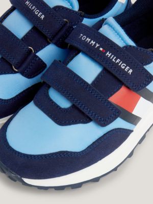 Zapatillas con logo y cierre de velcro Azul Tommy Hilfiger