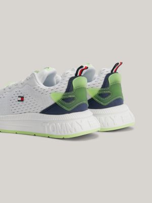 Tommy hilfiger mixed hot sale texture trainers