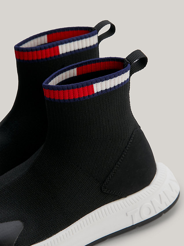 black signature tape sock trainers for kids unisex tommy hilfiger