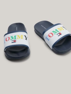 Grey tommy cheap hilfiger slides