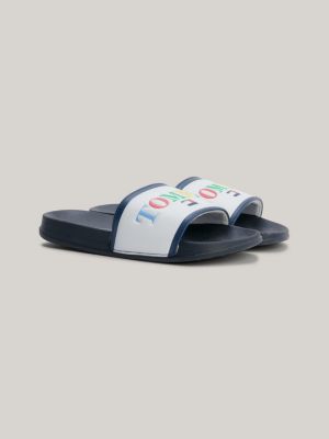 Grey tommy 2024 hilfiger slides