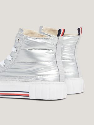 Silver Standard Fit (F) High Top Trainers