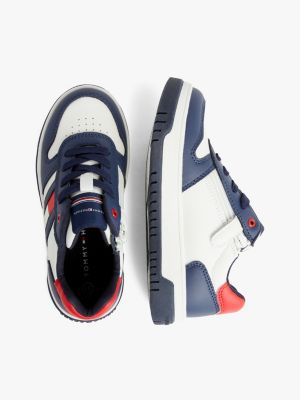 baskets inclusives à motif colour-block bleu pour enfant unisexe tommy hilfiger