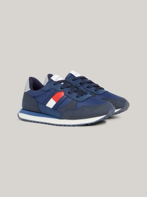 Dual Gender Flag Texture Trainers | Blue | Tommy Hilfiger