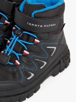 Botas resistentes al agua con suela dentada Negro Tommy Hilfiger