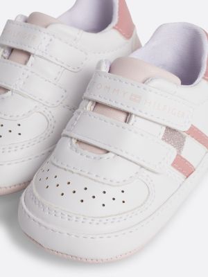 Witte sneakers met klittenband sale