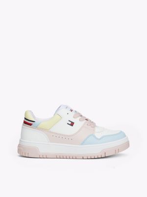 zapatillas color block con suela dentada multi de niñas tommy hilfiger