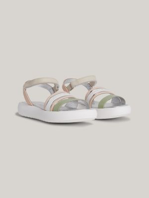 sandalias de tiras con suela gruesa multi de niñas tommy hilfiger