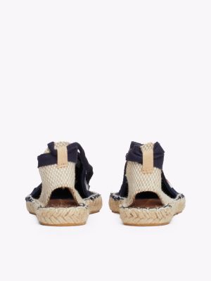 blue multistrap canvas espadrilles for girls tommy hilfiger