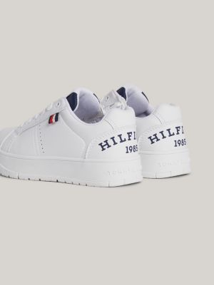 white logo chunky sole trainers for kids unisex tommy hilfiger