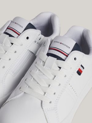 white logo chunky sole trainers for kids unisex tommy hilfiger