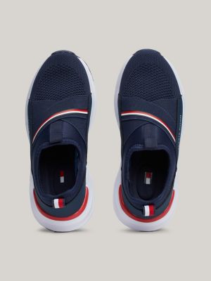 blue mesh slip-on trainers for kids unisex tommy hilfiger