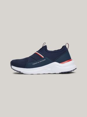 blue mesh slip-on trainers for kids unisex tommy hilfiger