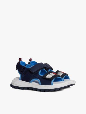 blue flag hook and loop sandals for boys tommy hilfiger