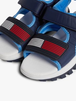 blue flag hook and loop sandals for boys tommy hilfiger