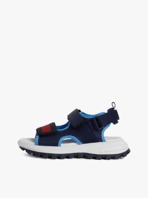 blue flag hook and loop sandals for boys tommy hilfiger