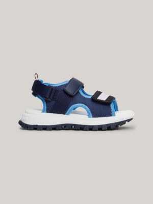 blue flag hook and loop sandals for boys tommy hilfiger