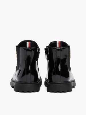 black chelsea boots for girls tommy hilfiger