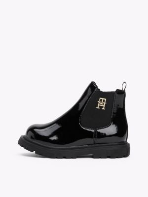 black chelsea boots for girls tommy hilfiger