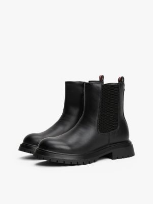 black chelsea boots for girls tommy hilfiger