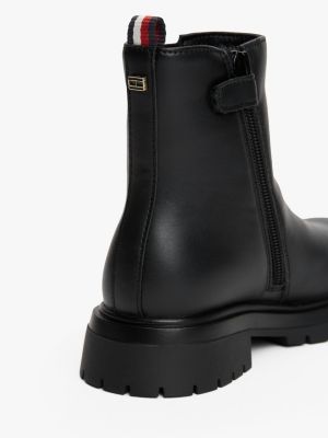 black chelsea boots for girls tommy hilfiger
