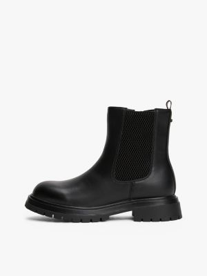 black chelsea boots for girls tommy hilfiger