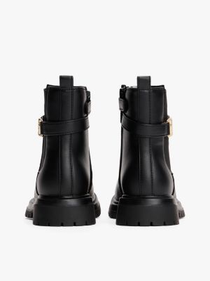 schwarz chelsea-boots mit rutschhemmender sohle für mädchen - tommy hilfiger