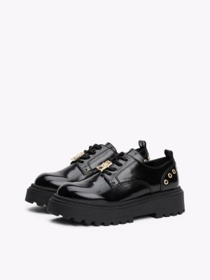 black smart shoes for girls tommy hilfiger