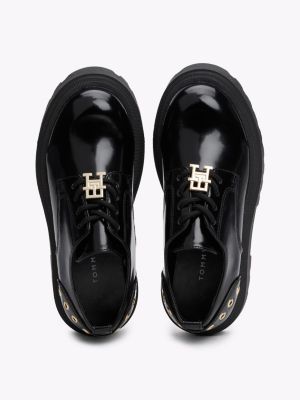 black smart shoes for girls tommy hilfiger