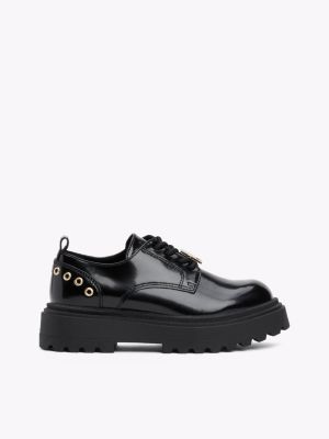 black smart shoes for girls tommy hilfiger