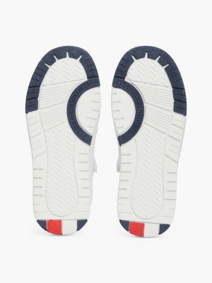 white lace-up trainers for kids gender inclusive tommy hilfiger